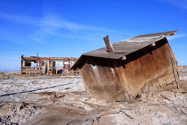Dilapidated Outhouse at Salton Sea