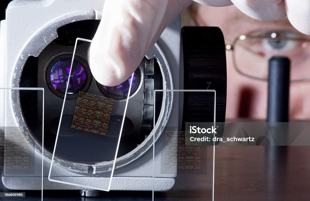 DNA batata chips - Foto de stock de Nanotecnologia royalty-free