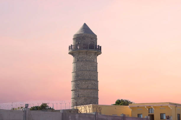 Minaret of renovated Abdiaziz Mosque in Mogadishu, Somalia Minaret of renovated Abdiaziz Mosque in Mogadishu, Somalia hargeysa photos stock pictures, royalty-free photos & images