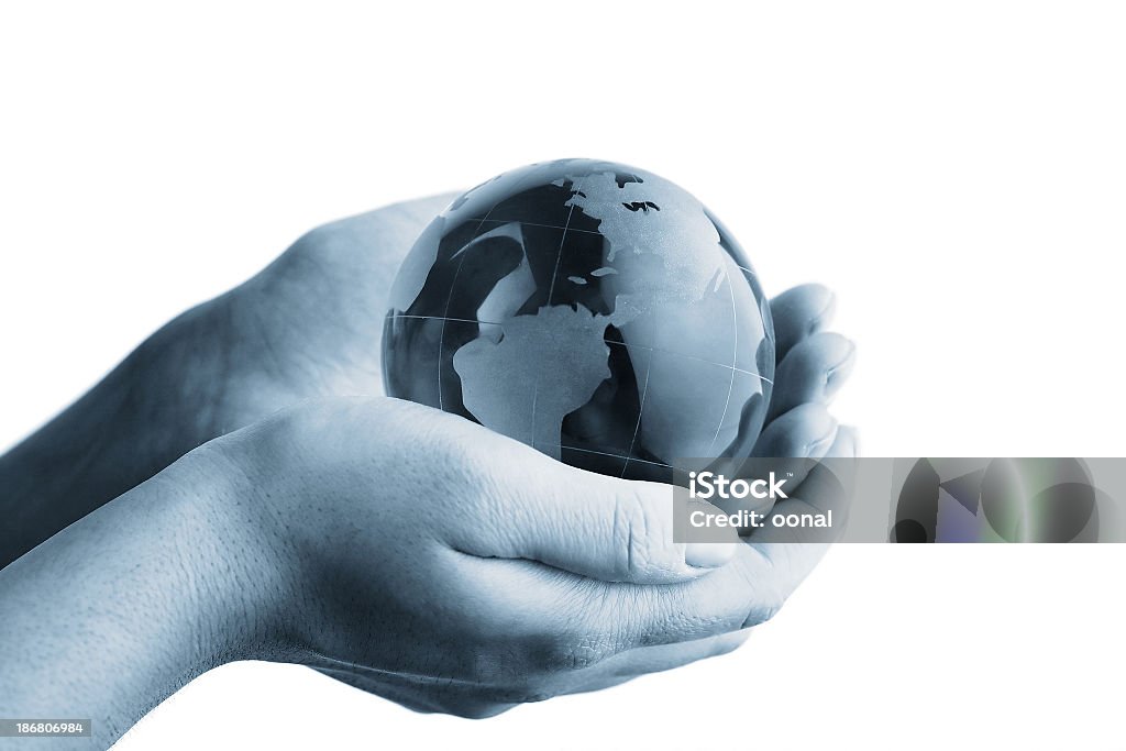 Glob w ręce - Zbiór zdjęć royalty-free (Globus - Wyposażenie do nawigacji)