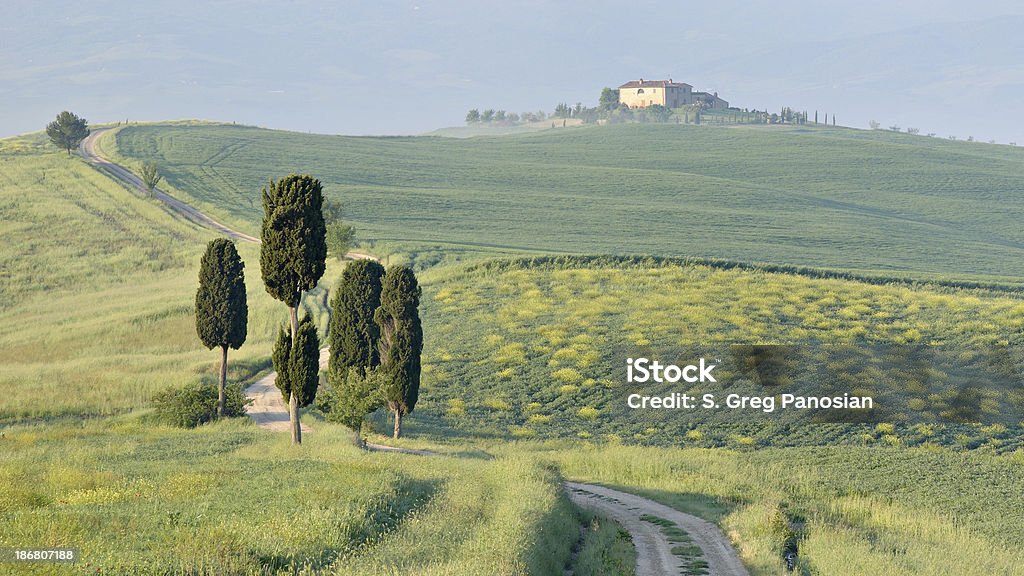 Bauernhaus in Val d'Orcia - Lizenzfrei Agrarbetrieb Stock-Foto