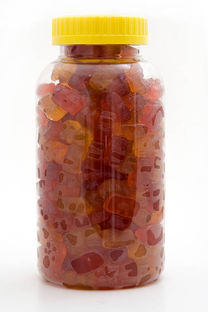 Childproof Jar Stock Photo - Download Image Now - Jar, Gummy Candy, Gummi  Bears - iStock