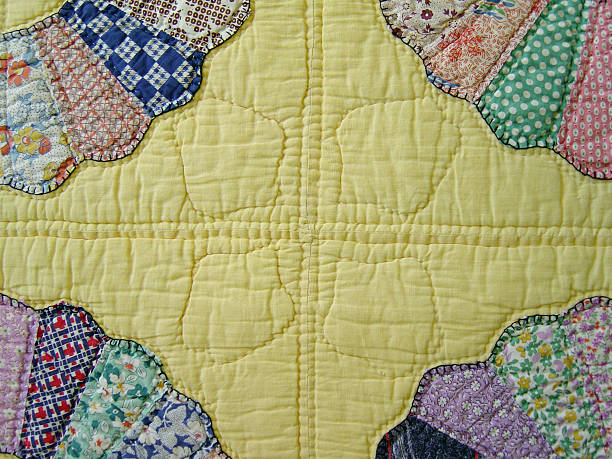 trapunta astrazione iv - quilt patchwork sewing textile foto e immagini stock