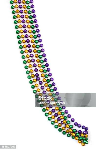 Mardi Gras Perlenketten Stockfoto und mehr Bilder von Perlenschnur - Perlenschnur, Mardi Gras, Freisteller – Neutraler Hintergrund