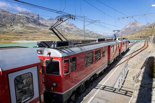The train from Jungfrau in Switzerland