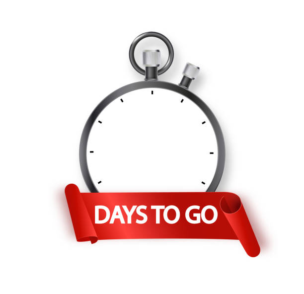 istock 1 days to go icon set. Countdown of days remaining. Offer timer sticker limited to a few days. Vector 1868082508