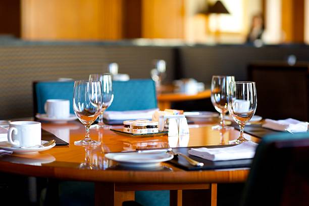istock Breakfast at fine hotel restaurant 186808305