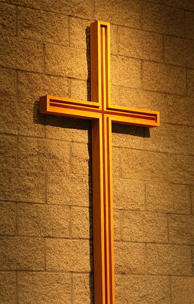 istock Cross In Church 186808787