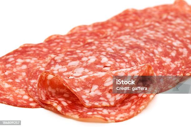 Photo libre de droit de Salami Italien banque d'images et plus d'images libres de droit de Aliment - Aliment, Aliments et boissons, Coupe transversale