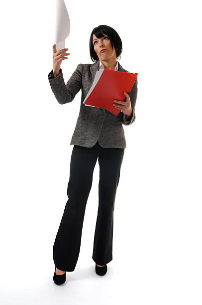 Businesswoman not happy stock photo