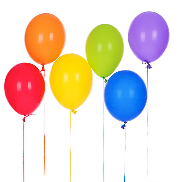 istock Bouquet of multicolored baloons 186809644