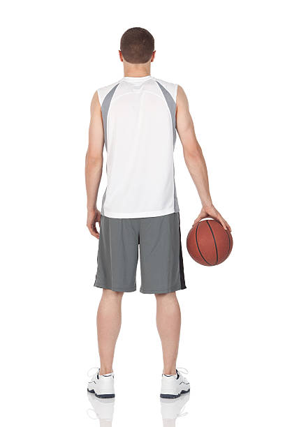 istock Rear view of a basketball player 186809672