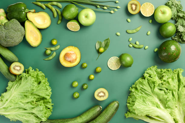 istock Green Fruits and Vegetables 1868102740