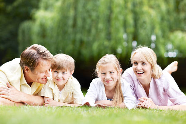 istock Blissfully beside one another on the grass 186810297