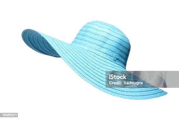 Turquoise Sun Hat Stock Photo - Download Image Now - Hat, Sun Hat, Summer