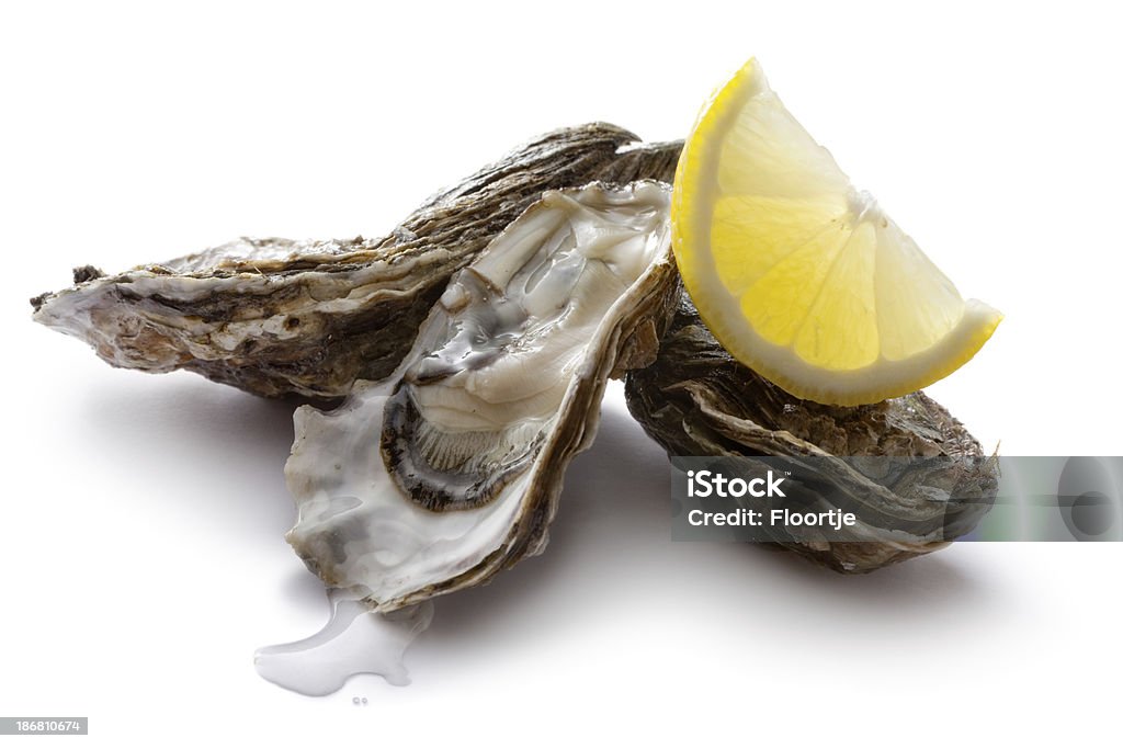 Seafood: Oysters and Lemon More Photos like this here... Crustacean Stock Photo