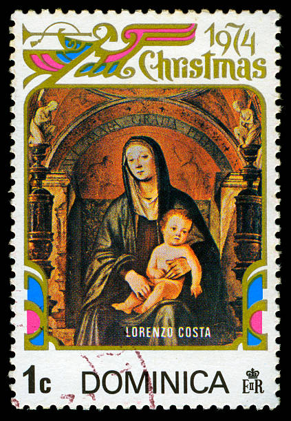 istock Virgin Mary Postage Stamp, Dominica 186810846