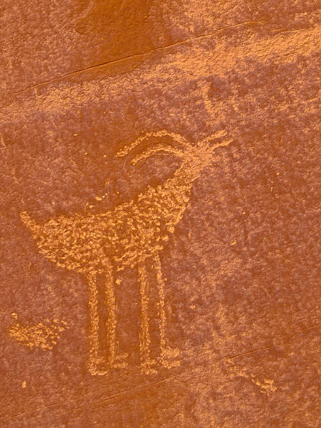 carnero de las rocosas - cave painting indigenous culture art arizona fotografías e imágenes de stock