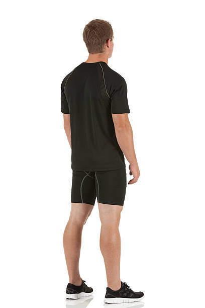 istock Rear view of a sportsman standing 186811224