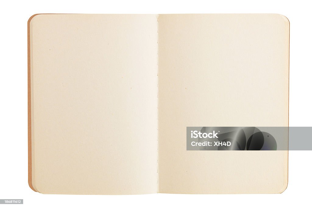 Изолированные пустой Блокнот коричневый - Стоковые фото Книга с иллюстрациями роялти-фри