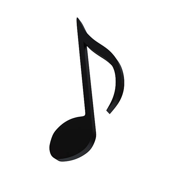 istock Stylish 3d music symbol 186811692