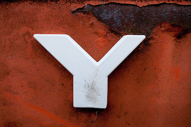 istock letter Y on old metal 186811996