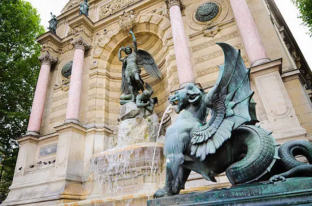 Photo of Fontaine Saint-Michel in Paris, France