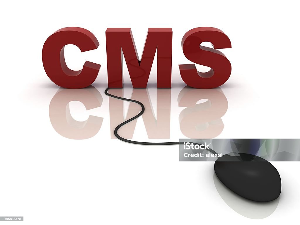 Sistema de Gestão de Conteúdo CMS - Royalty-free Computador Foto de stock