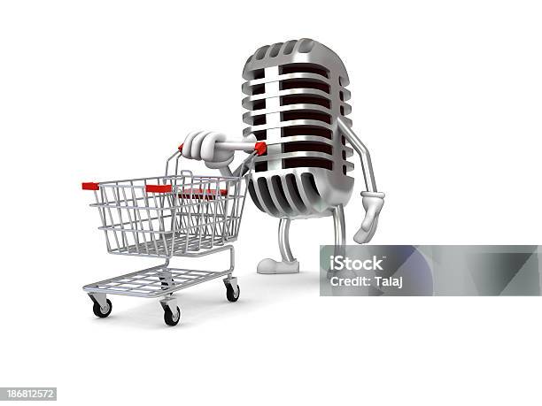 Microfono - Fotografie stock e altre immagini di Carrello della spesa - Carrello della spesa, Musica, Apparecchiatura di registrazione del suono