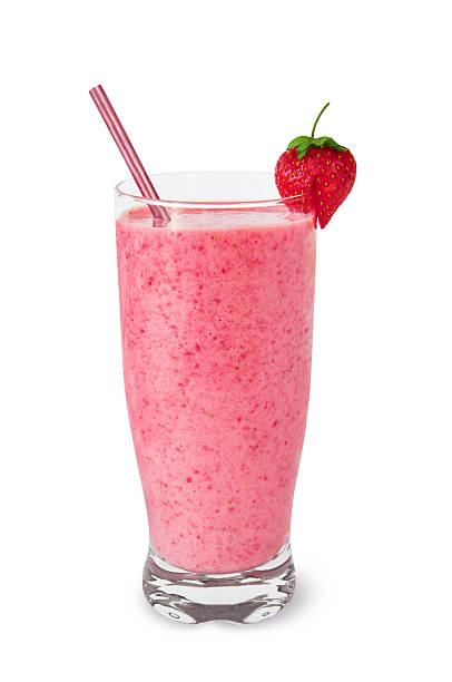 smoothie de morango - foto de acervo