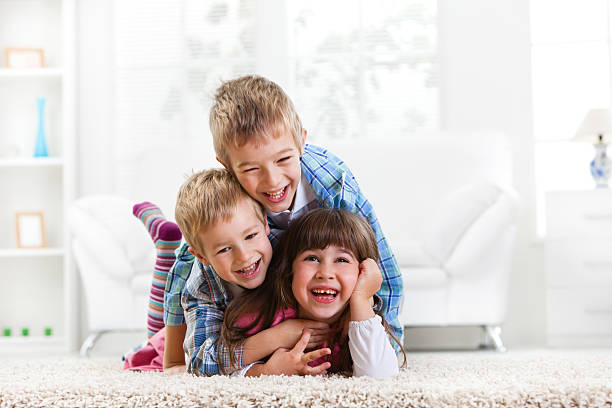 istock Group of happy children 186813396