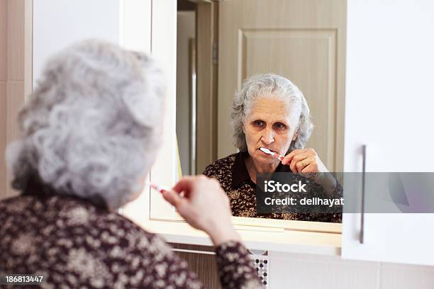 Dental Hygiene Stock Photo - Download Image Now - Active Seniors, Adult, Adults Only