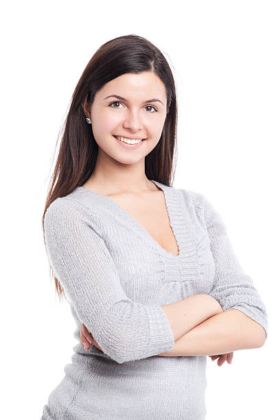 istock Beautiful Brunette Young Woman 186813634