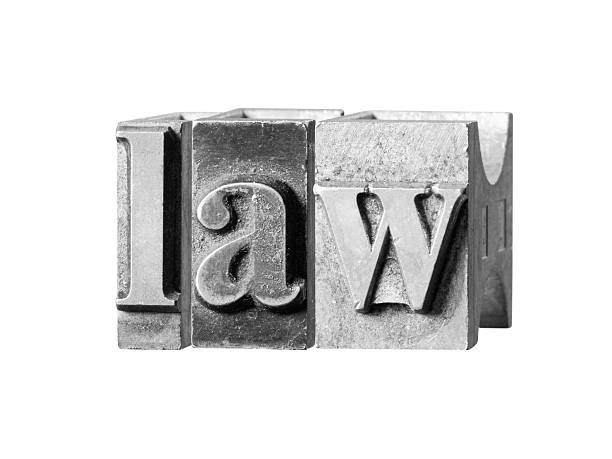 Law isolated on white with clipping path