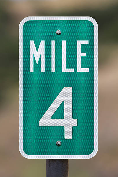 istock Four Mile Marker Sign Post 186813858