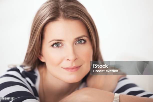 Smiling Woman Stock Photo - Download Image Now - 30-39 Years, Adult, Adults Only