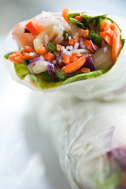 istock Vietnamese vegetable and lobster roll 186814306