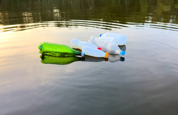 istock Marine plastic pollution from human activities at coastlines. 1868145066