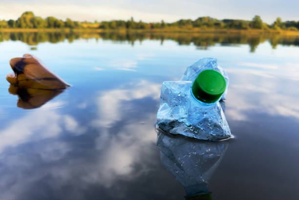 istock Marine plastic pollution from human activities at coastlines. 1868146603
