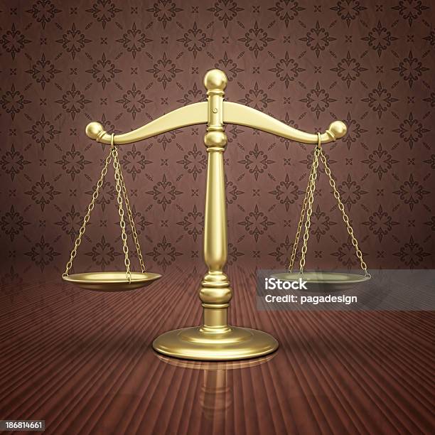 Foto de Gold Escala e mais fotos de stock de Balança da Justiça - Balança da Justiça, Lei, Balança