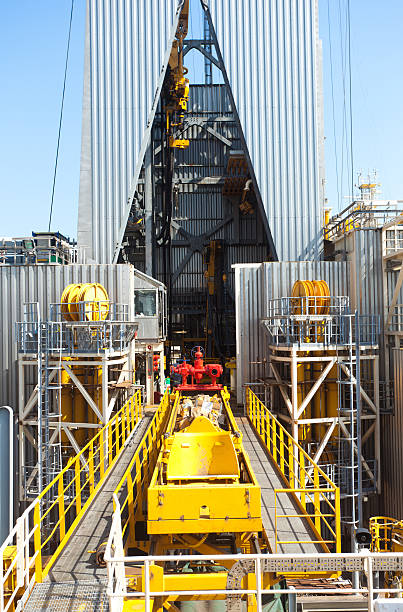 istock oil drill platform for deep sea under manufacture 186814681