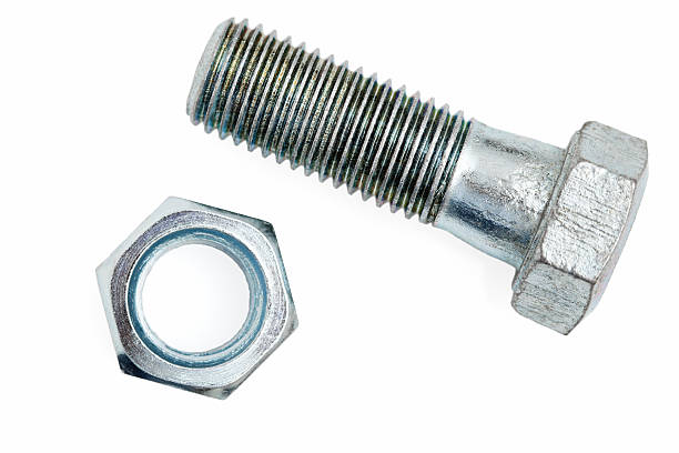 스크류 - metal metallic isolated screw 뉴스 사진 이미지