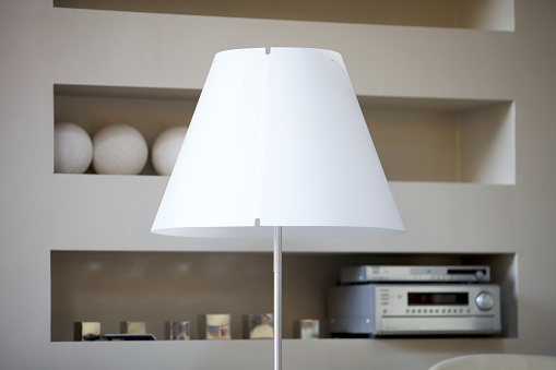 Lamp in a modern living room