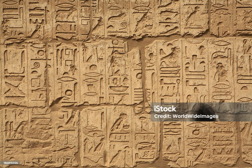 Tempio di Luxor - Foto stock royalty-free di Geroglifico
