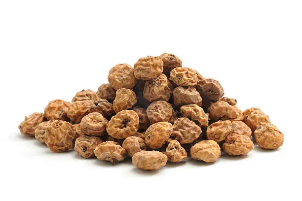 Tigernuts(Chufa) isolated on a white background.