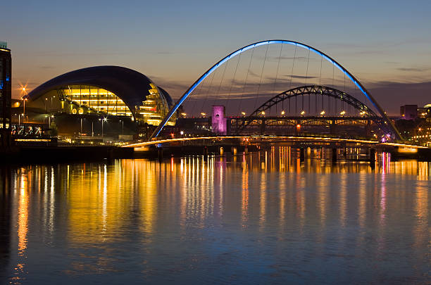 istock Gateshead and Newcastle Bridges at night 186815382
