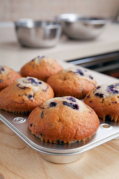 istock Blueberry Muffins in a Tray 186816116