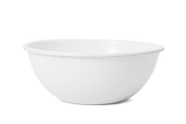 белый чаша - mixing bowl стоковые фото и изображения