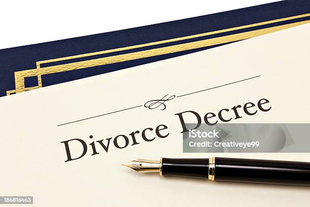 Scheidung Dekret Dokument Stockfoto und mehr Bilder von Abmachung - Abmachung, Dokument, Fotografie