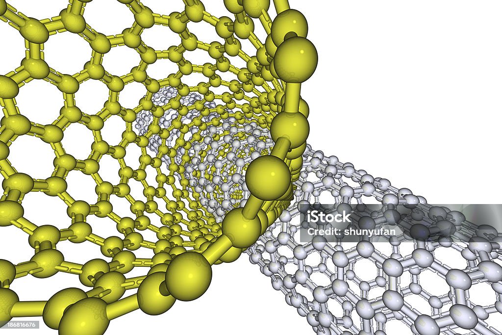 DrugModel: Nanotube - Lizenzfrei Abstrakt Stock-Foto